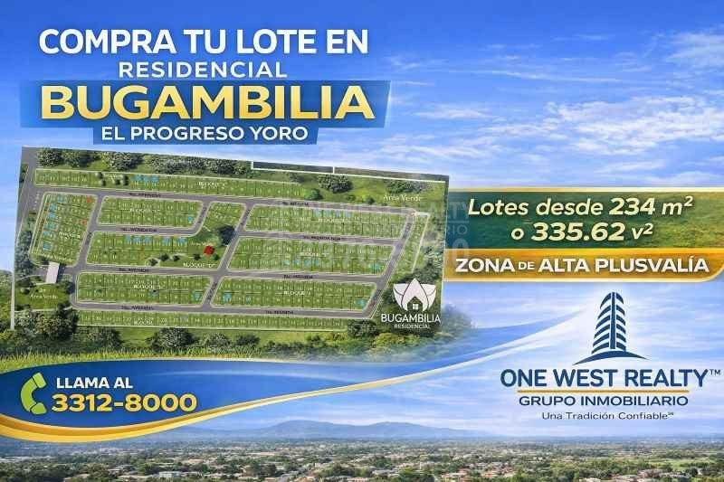 Lotes Disponibles en Residencial Bugambilia – El Progreso, Yoro 